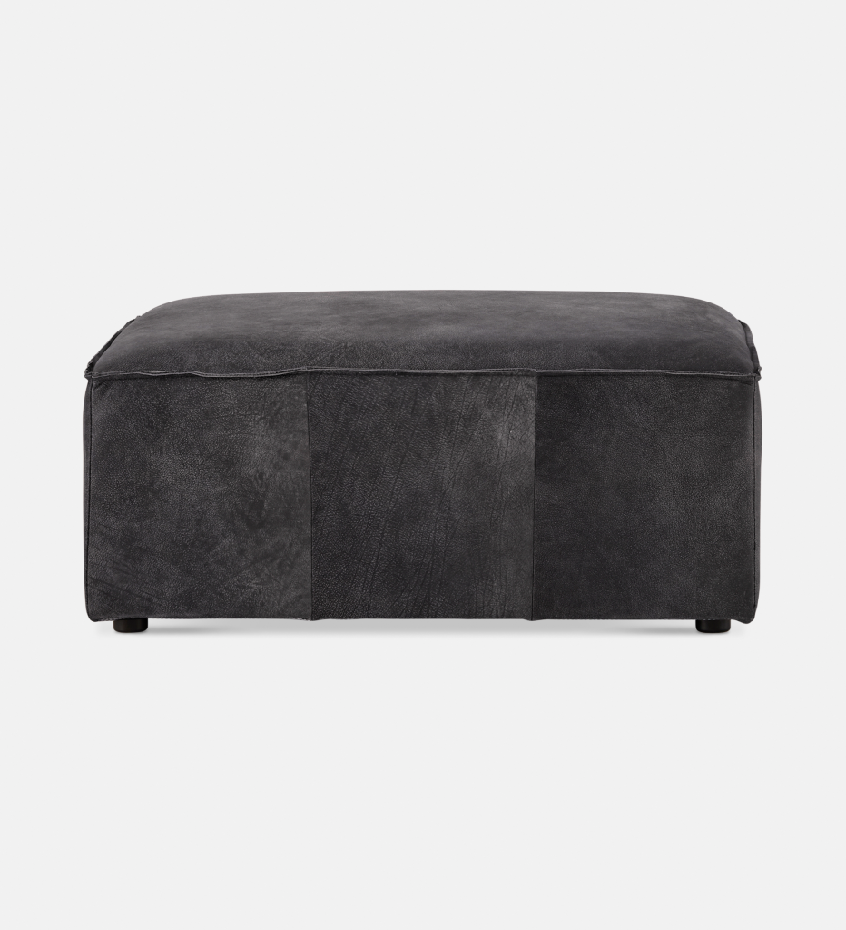 Congo Leather Ottoman