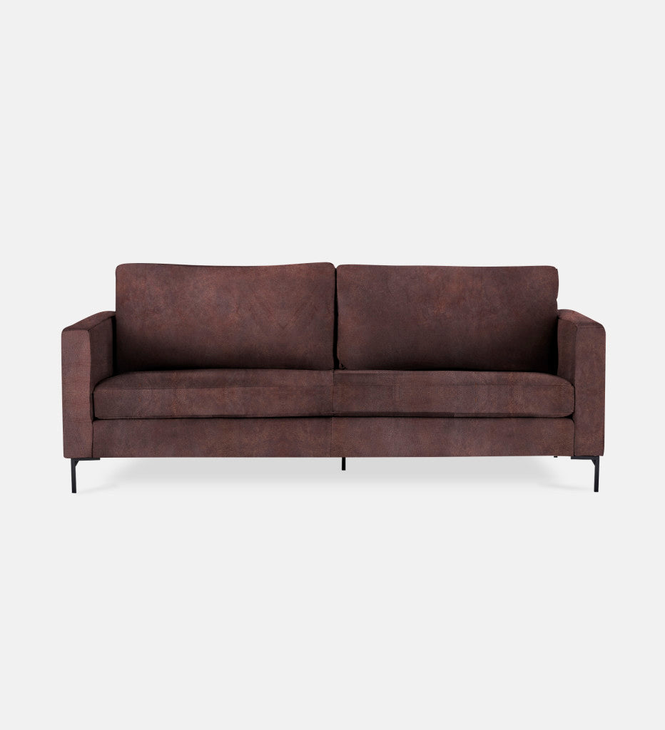 Sami Leather 2 Seater Metal Leg (75839)