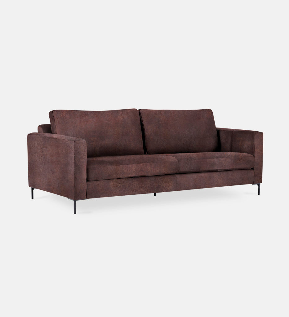 Sami Leather 2 Seater Metal Leg (75784)