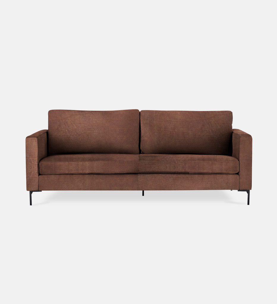 Sami Leather 2 Seater Metal Leg (75789)