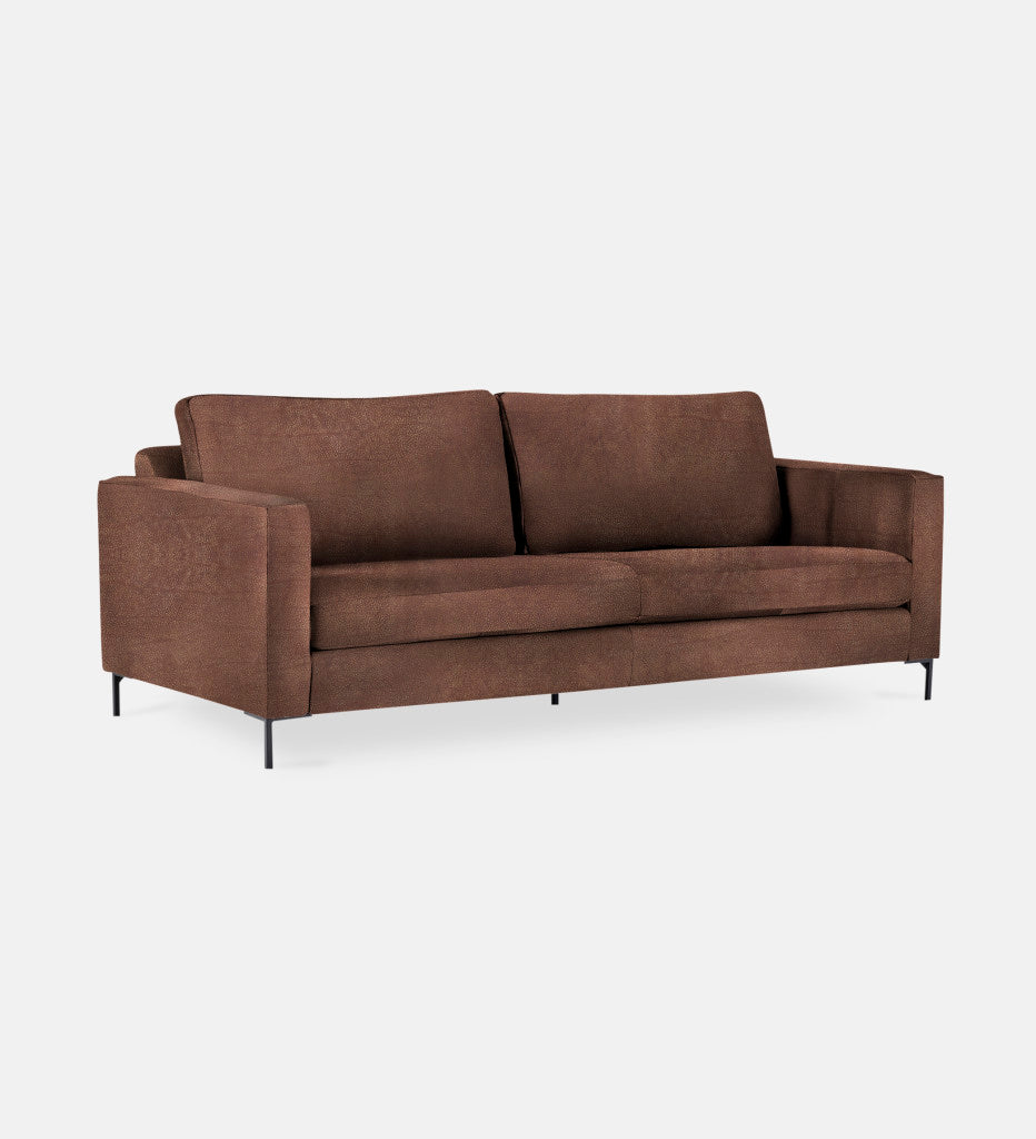 Sami Leather 2 Seater Metal Leg (75840)