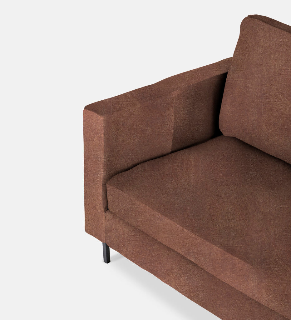 Sami Leather 2 Seater Metal Leg (75793)