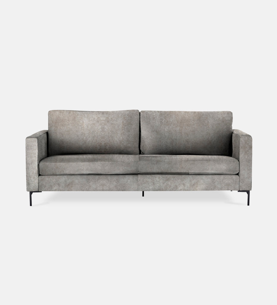 Sami Leather 2 Seater Metal Leg (75795)