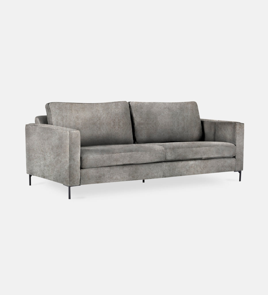 Sami Leather 2 Seater Metal Leg (75796)