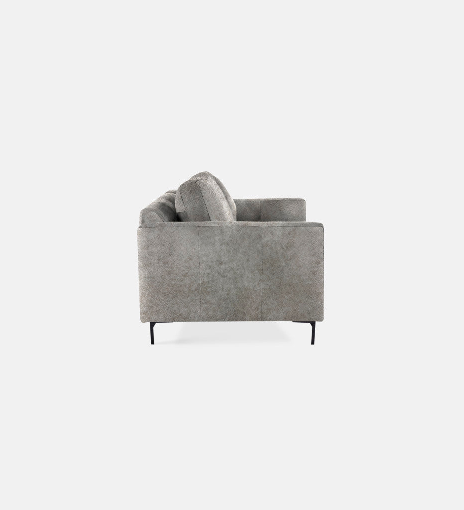 Sami Leather 2 Seater Metal Leg (75797)