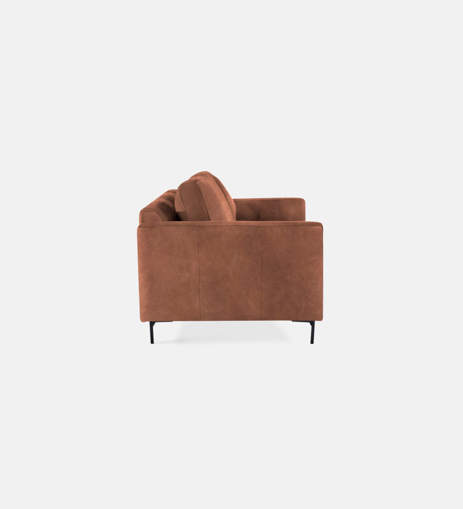 Sami Leather 2 Seater Metal Leg (75858)