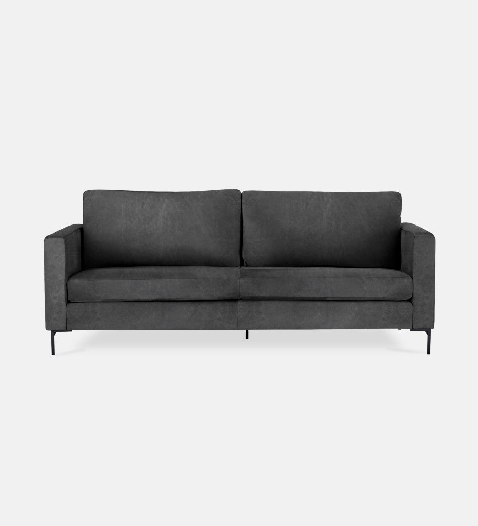 Sami Leather 2 Seater Metal Leg (75862)
