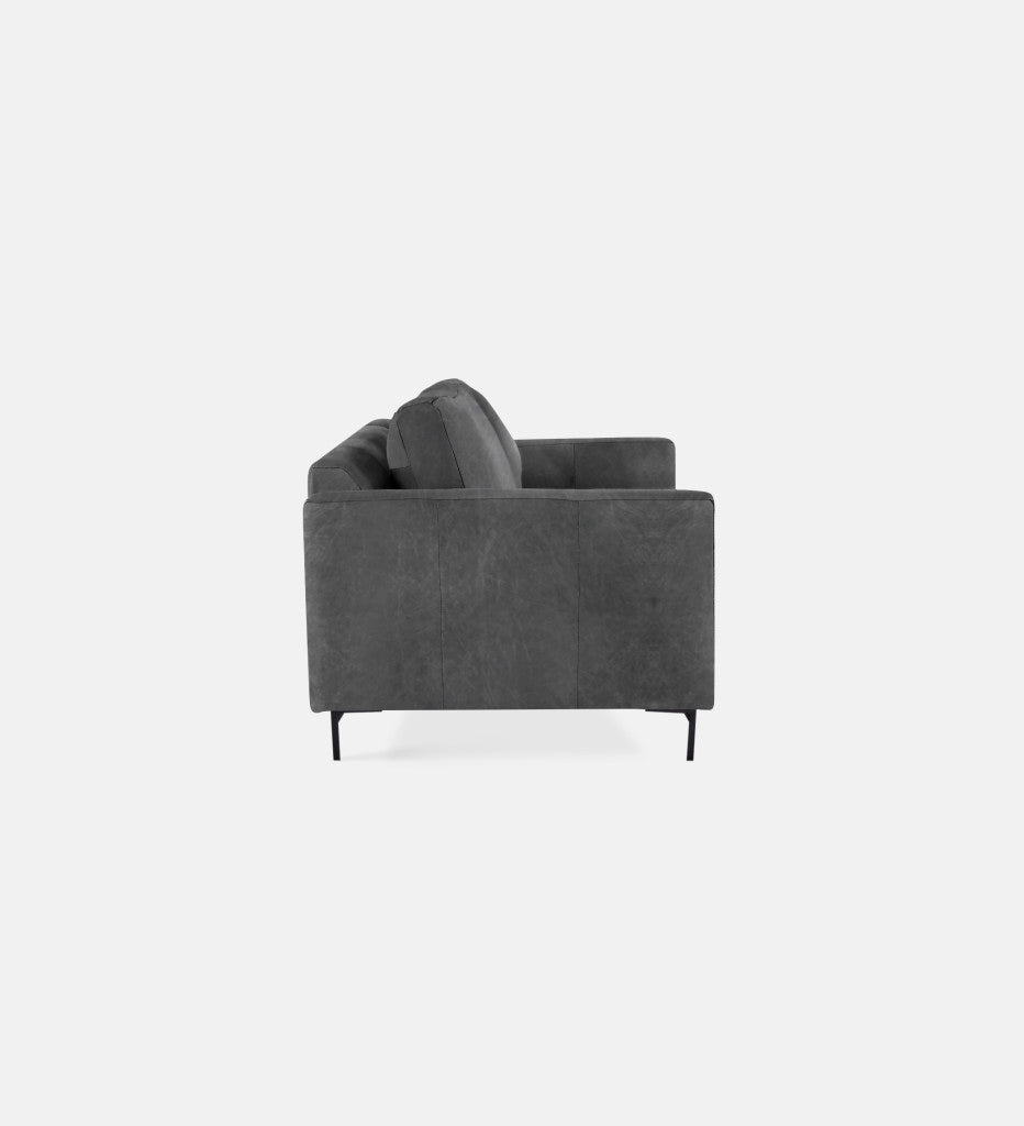 Sami Leather 2 Seater Metal Leg (75814)