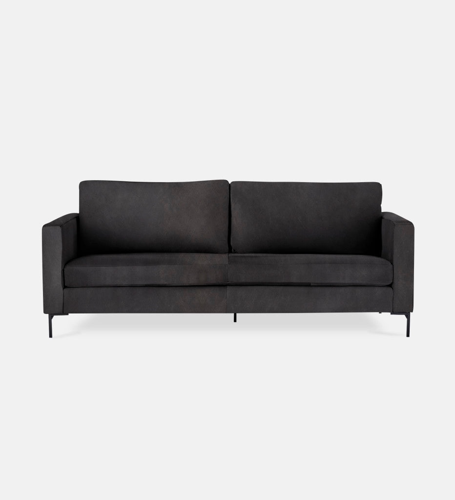 Sami Leather 2 Seater Metal Leg (75824)