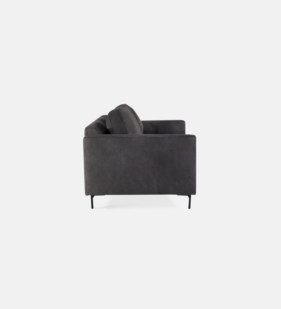 Sami Leather 2 Seater Metal Leg (75826)