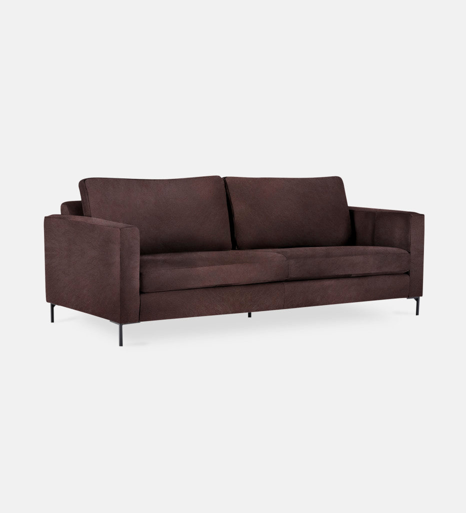 Sami Leather 2 Seater Metal Leg (75831)
