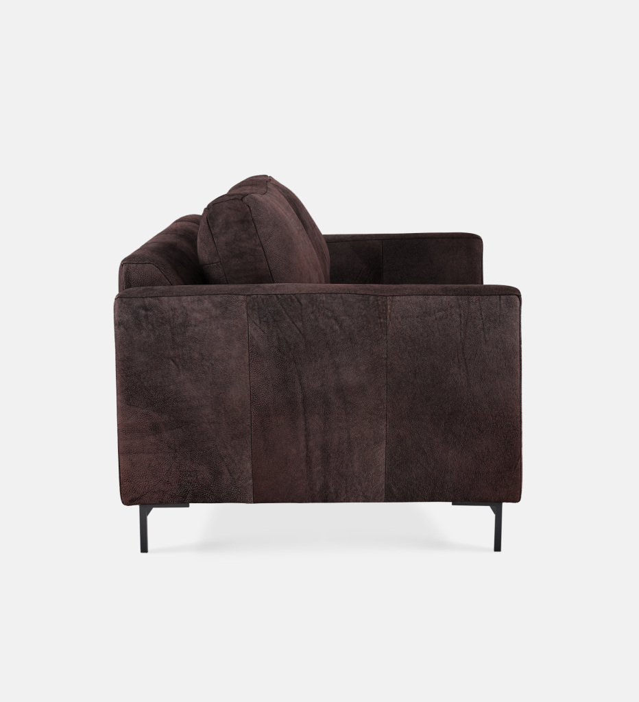 Sami Leather 3 Seater Metal Leg (52401)