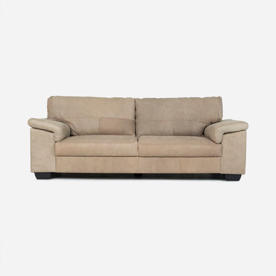 Breen Leather 3 Seater - Buffed Sand