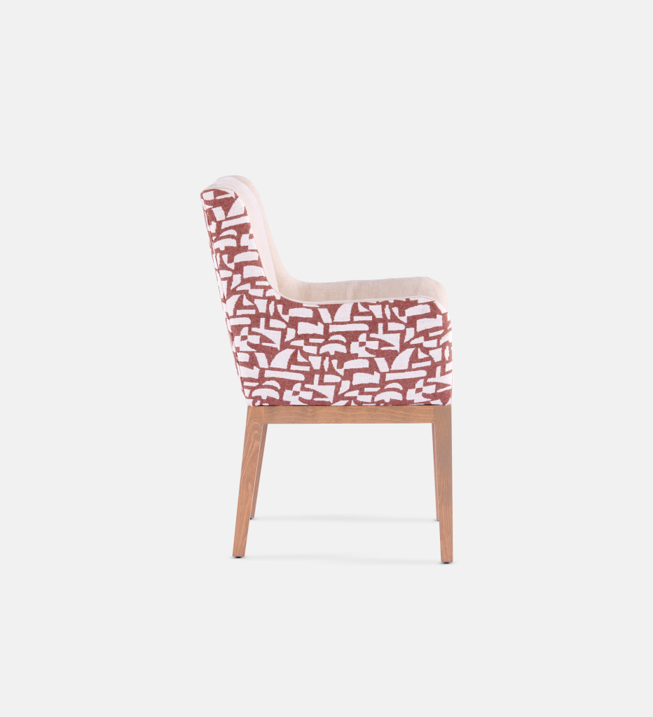 Kendall Fully Upholstered Carver Chair Natural Leg (111811)