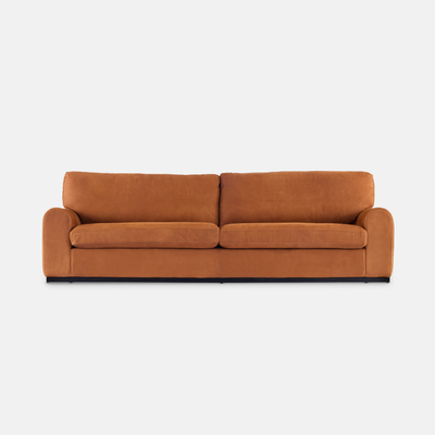 Luna  Leather 4 Seater -  Kalahari Cognac