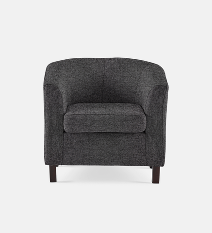Debbie Tub Fully Upholstered 1 Seater Dark Leg (34378)