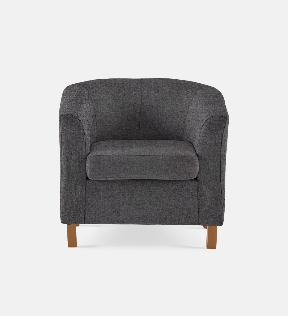 Debbie Tub Fully Upholstered 1 Seater Light Leg (35791)