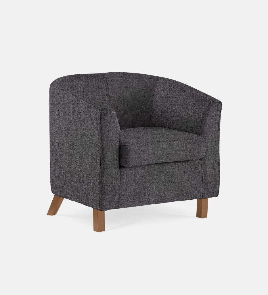 Debbie Tub Fully Upholstered 1 Seater Light Leg (35792)