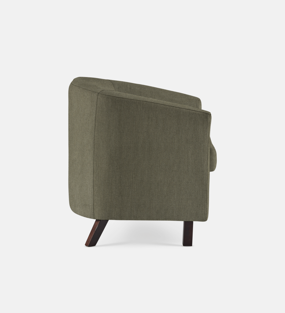 Debbie Tub Fully Upholstered 1 Seater Dark Leg (34270)