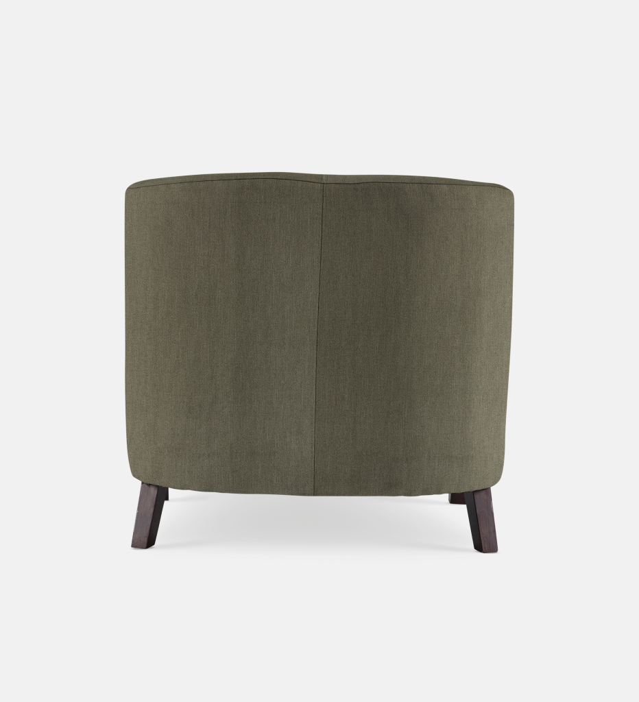 Debbie Tub Fully Upholstered 1 Seater Dark Leg (34271)