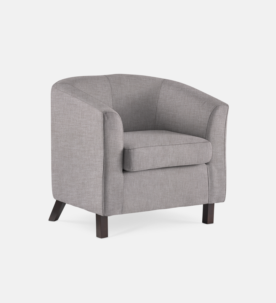 Debbie Tub Fully Upholstered 1 Seater Dark Leg (59034)