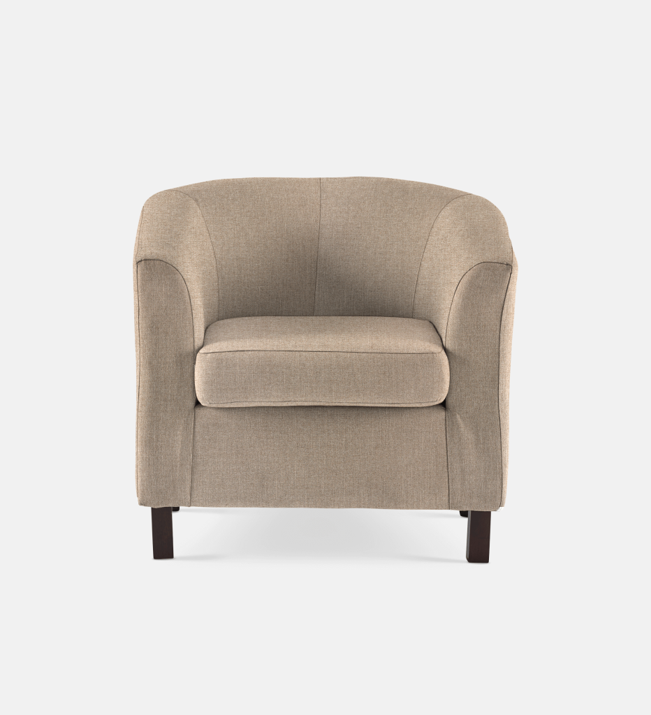 Debbie Tub Fully Upholstered 1 Seater Dark Leg (34285)