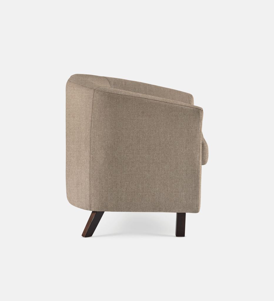 Debbie Tub Fully Upholstered 1 Seater Dark Leg (34275)