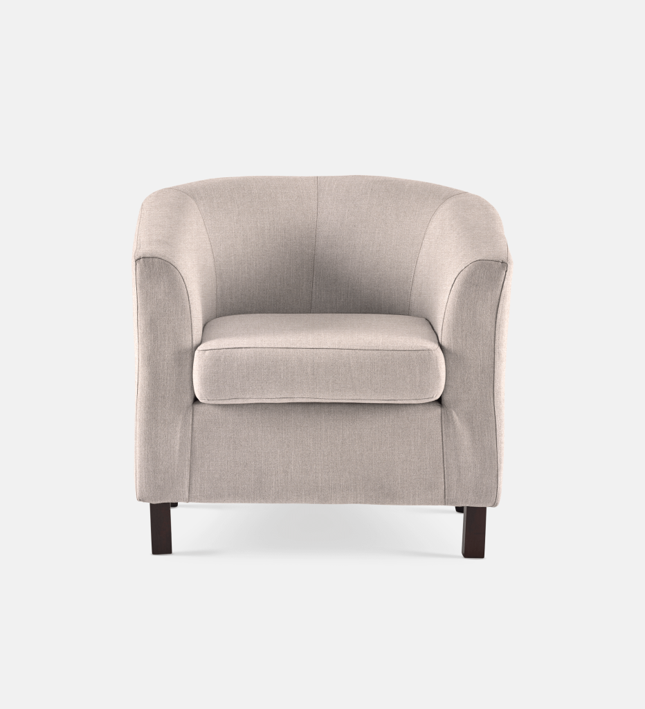 Debbie Tub Fully Upholstered 1 Seater Dark Leg (34277)