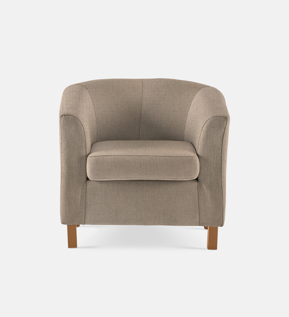 Debbie Tub Fully Upholstered 1 Seater Light Leg (35801)