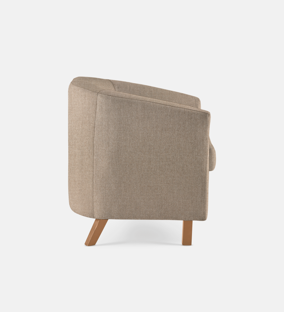 Debbie Tub Fully Upholstered 1 Seater Light Leg (35822)