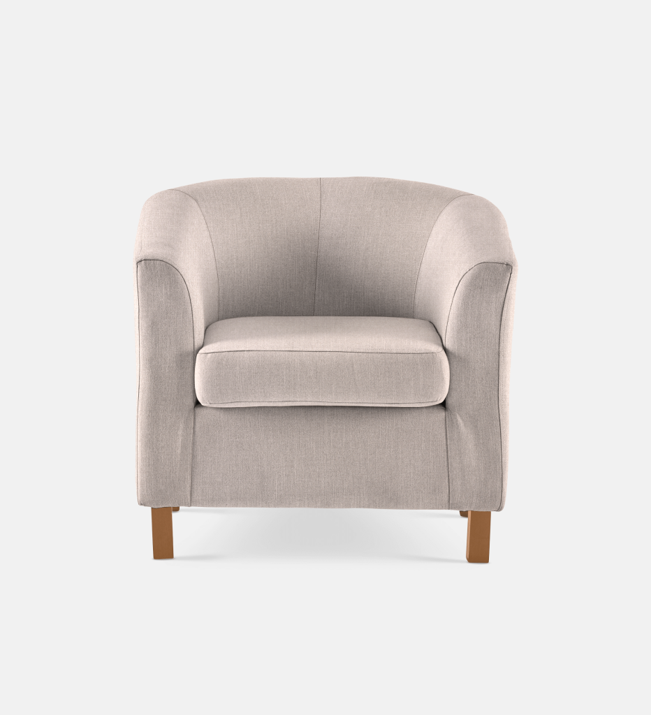 Debbie Tub Fully Upholstered 1 Seater Light Leg (35806)