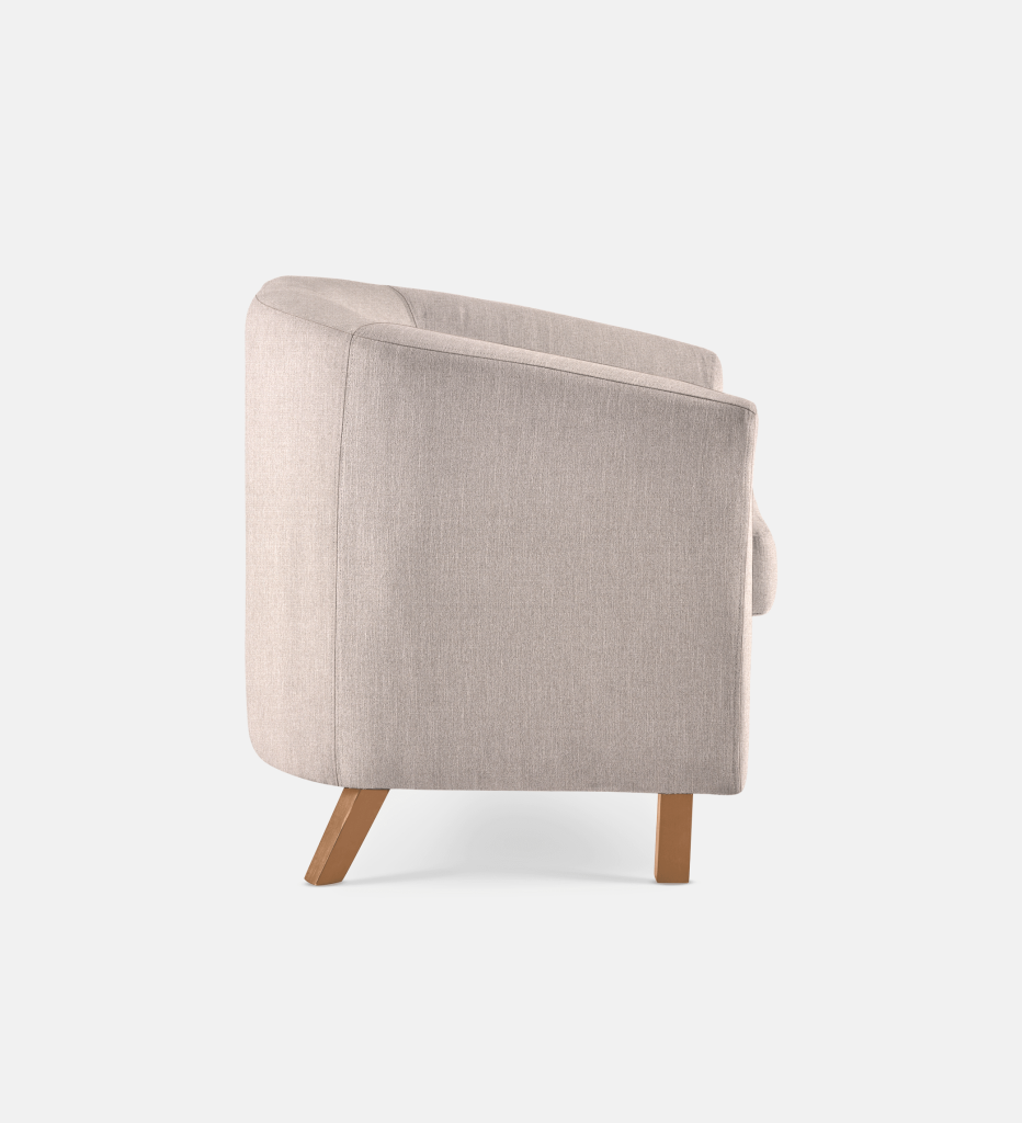 Debbie Tub Fully Upholstered 1 Seater Light Leg (35809)
