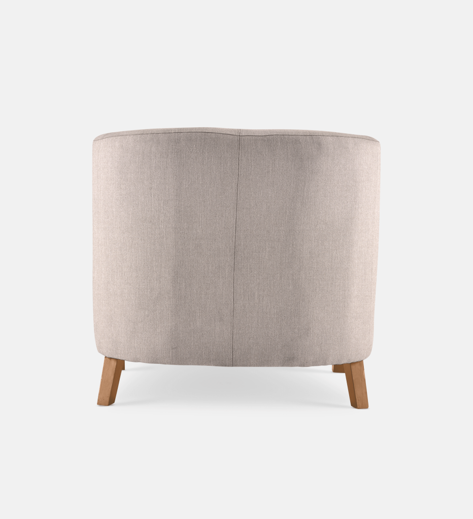 Debbie Tub Fully Upholstered 1 Seater Light Leg (35810)