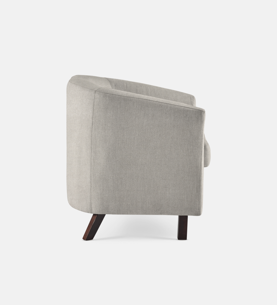 Debbie Tub Fully Upholstered 1 Seater Dark Leg (34292)