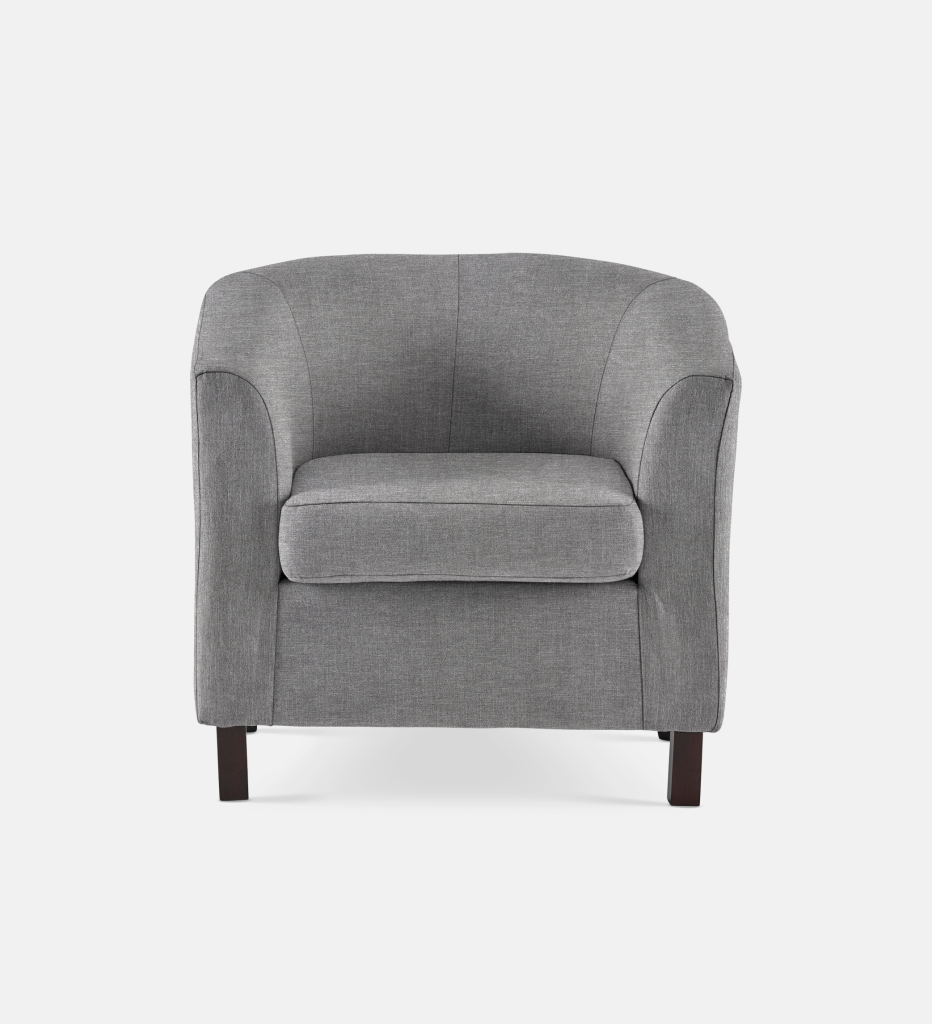 Debbie Tub Fully Upholstered 1 Seater Dark Leg (34294)