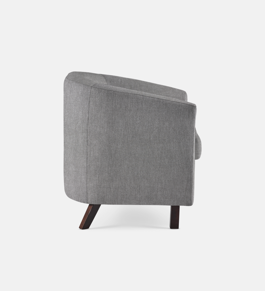 Debbie Tub Fully Upholstered 1 Seater Dark Leg (34297)