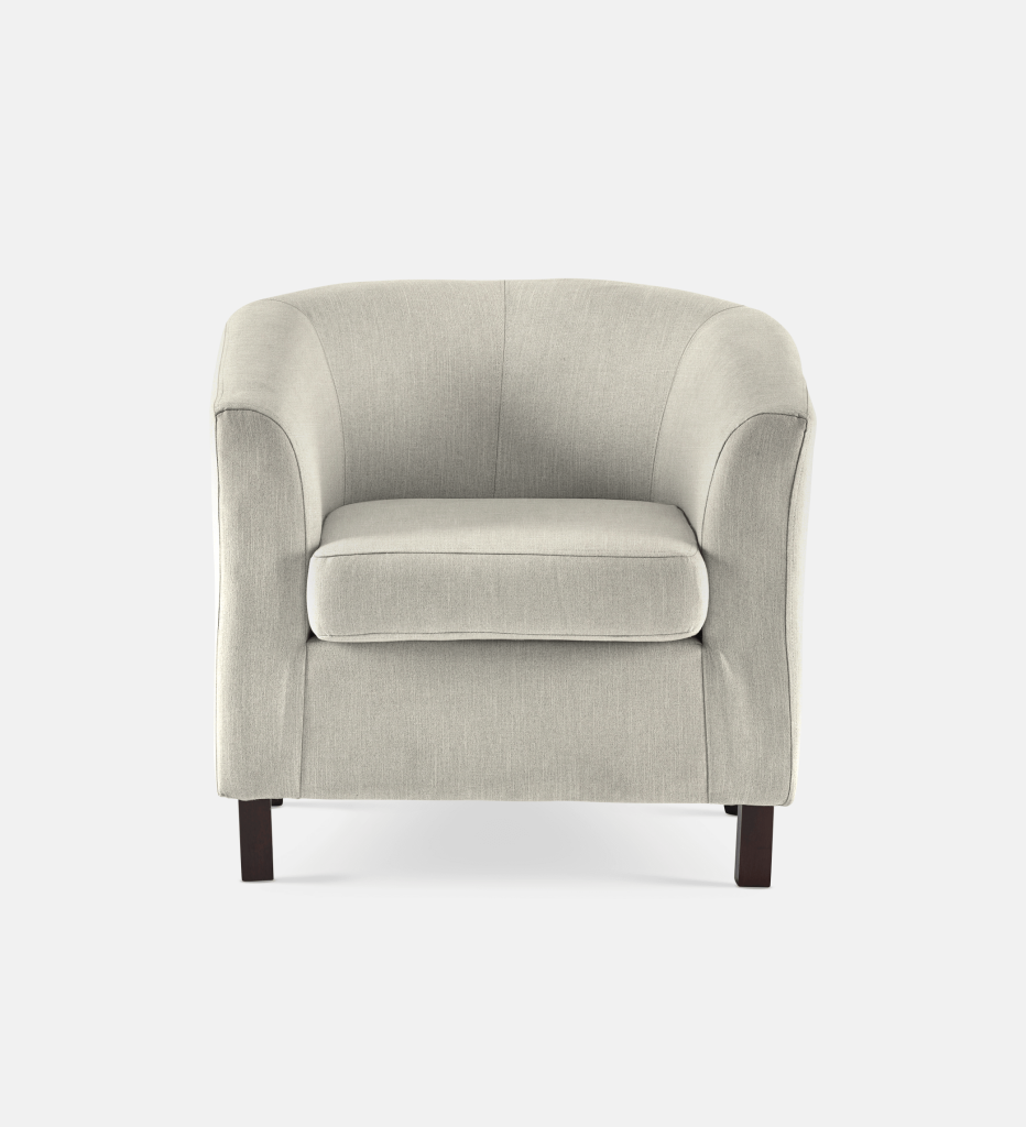Debbie Tub Fully Upholstered 1 Seater Dark Leg (34314)