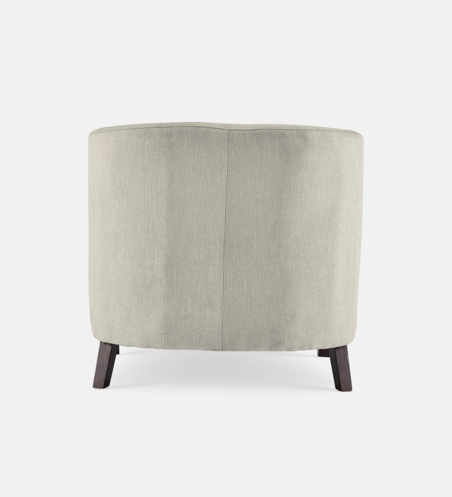 Debbie Tub Fully Upholstered 1 Seater Dark Leg (34318)