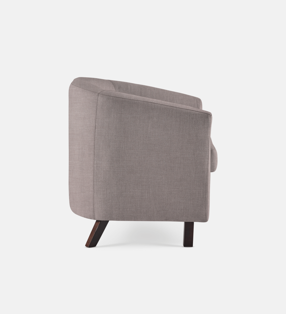 Debbie Tub Fully Upholstered 1 Seater Dark Leg (34343)