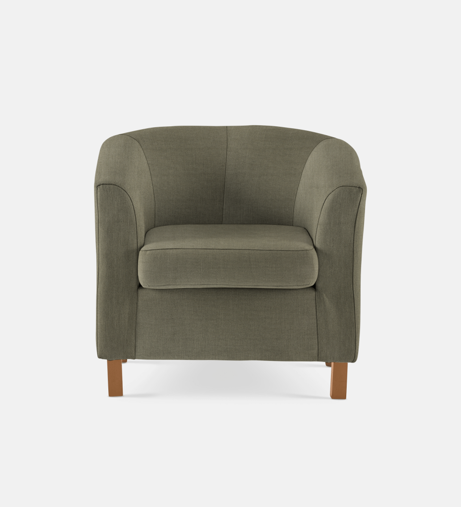 Debbie Tub Fully Upholstered 1 Seater Light Leg (35811)