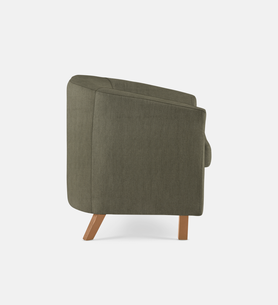 Debbie Tub Fully Upholstered 1 Seater Light Leg (35814)