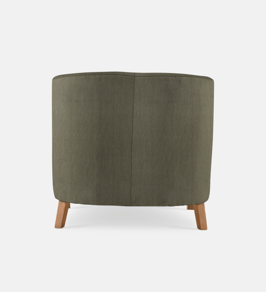 Debbie Tub Fully Upholstered 1 Seater Light Leg (35815)