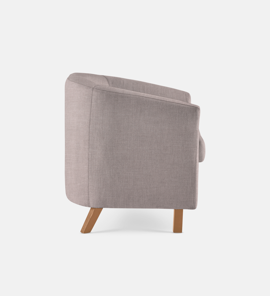 Debbie Tub Fully Upholstered 1 Seater Light Leg (35877)