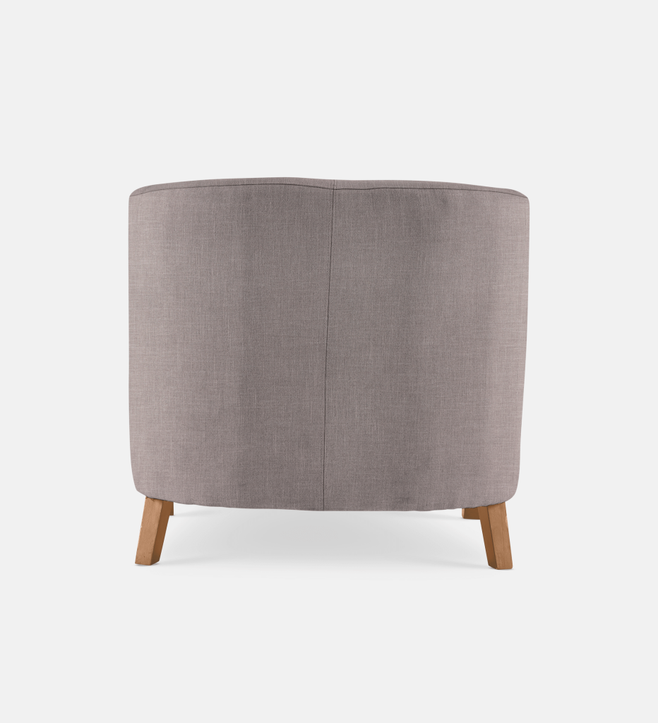 Debbie Tub Fully Upholstered 1 Seater Light Leg (35838)