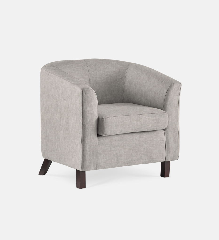 Debbie Tub Fully Upholstered 1 Seater Dark Leg (34380)