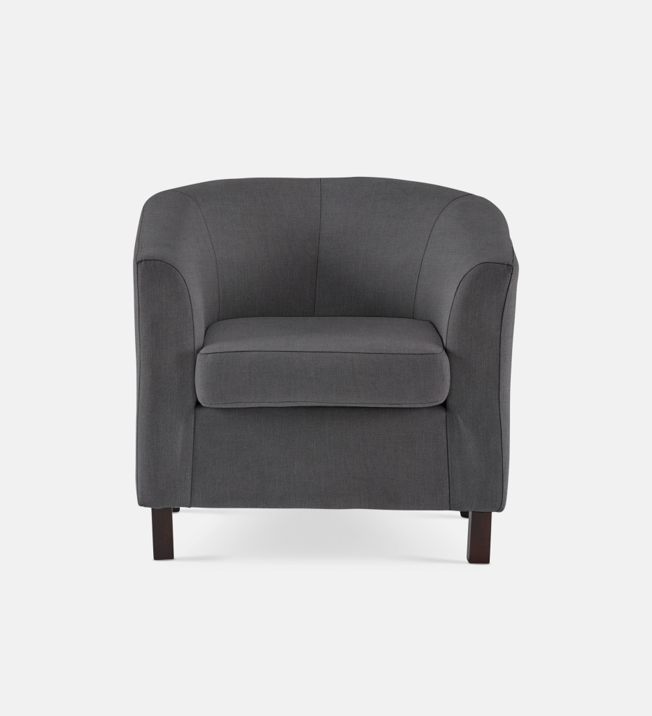Debbie Tub Fully Upholstered 1 Seater Dark Leg (34384)