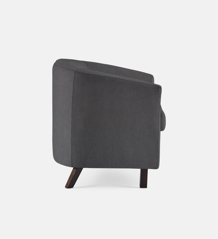 Debbie Tub Fully Upholstered 1 Seater Dark Leg (34387)