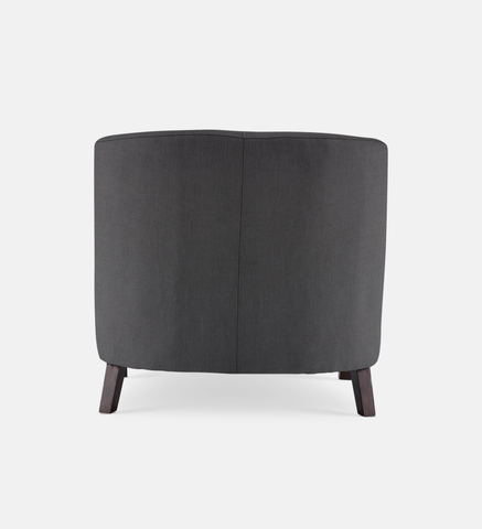 Debbie Tub Fully Upholstered 1 Seater Dark Leg (34388)