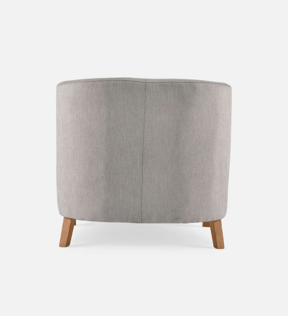 Debbie Tub Fully Upholstered 1 Seater Light Leg (35738)