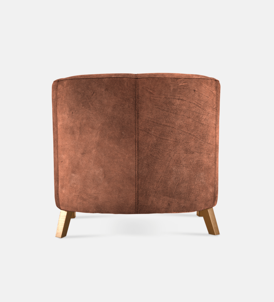 Debbie Tub Leather 1 Seater Light Leg (36058)
